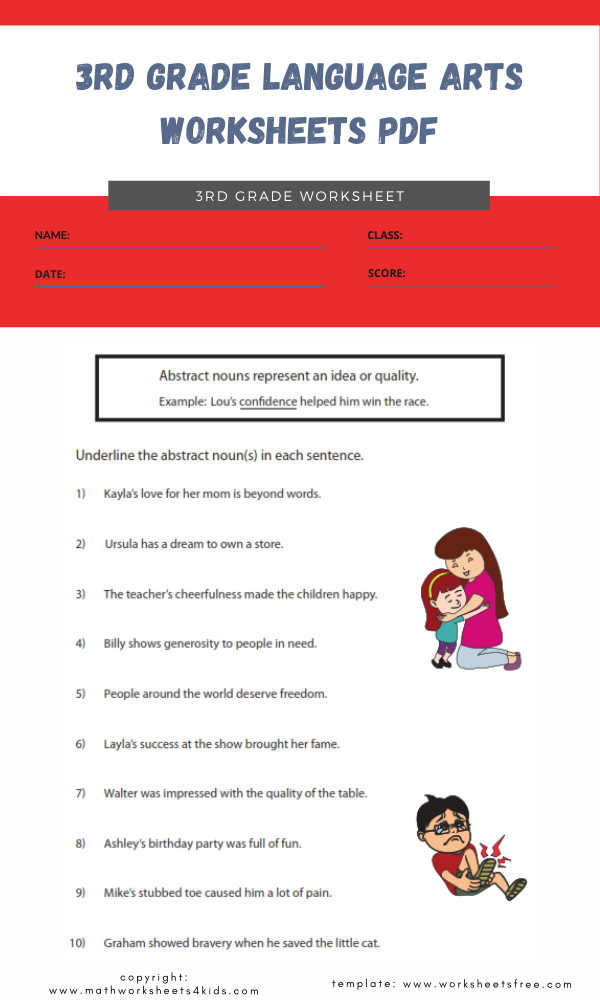 Free Printable Worksheets For 3rd Grade Language Arts - vrogue.co