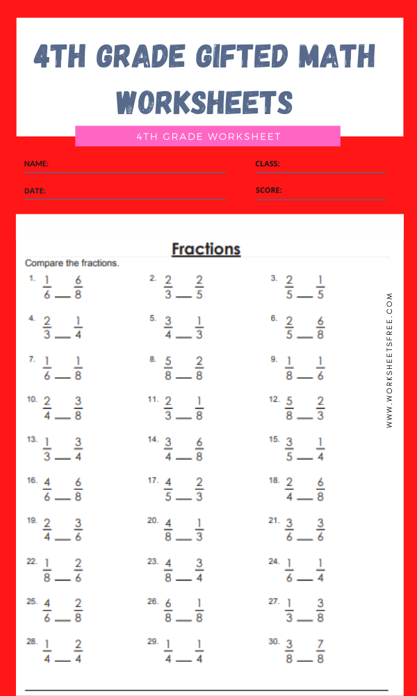 4th Grade Gifted Math Worksheets 8 Worksheets Free