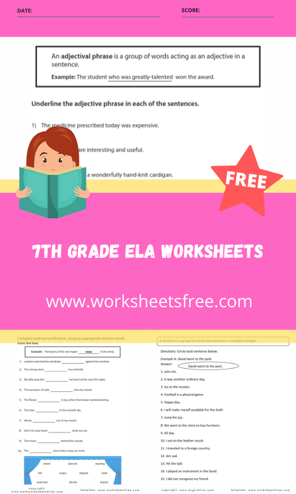 2nd Grade Ela Worksheets Year Long By Fun Brainy Days Tpt Seventh 