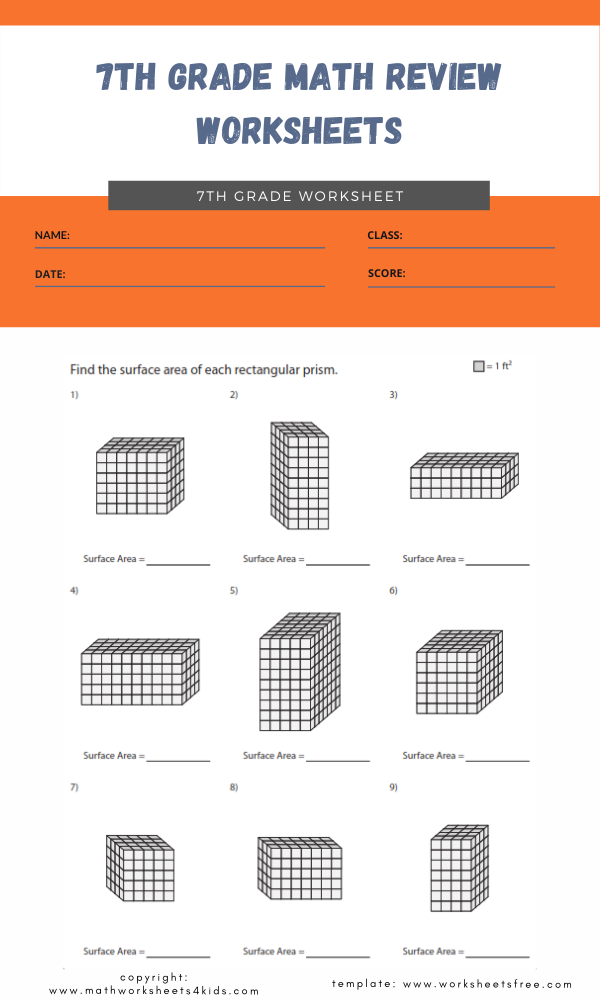 7th Grade Math Review Worksheets In 2023 Worksheets Free