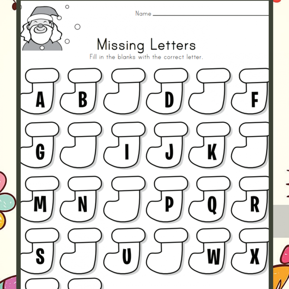 7+ Missing Letters Worksheets in 2023 | Worksheets Free