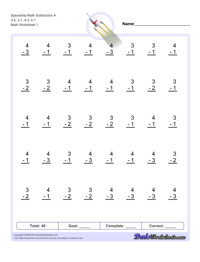 Download Printables One Minute Timed Subtraction Worksheets Worksheets Free