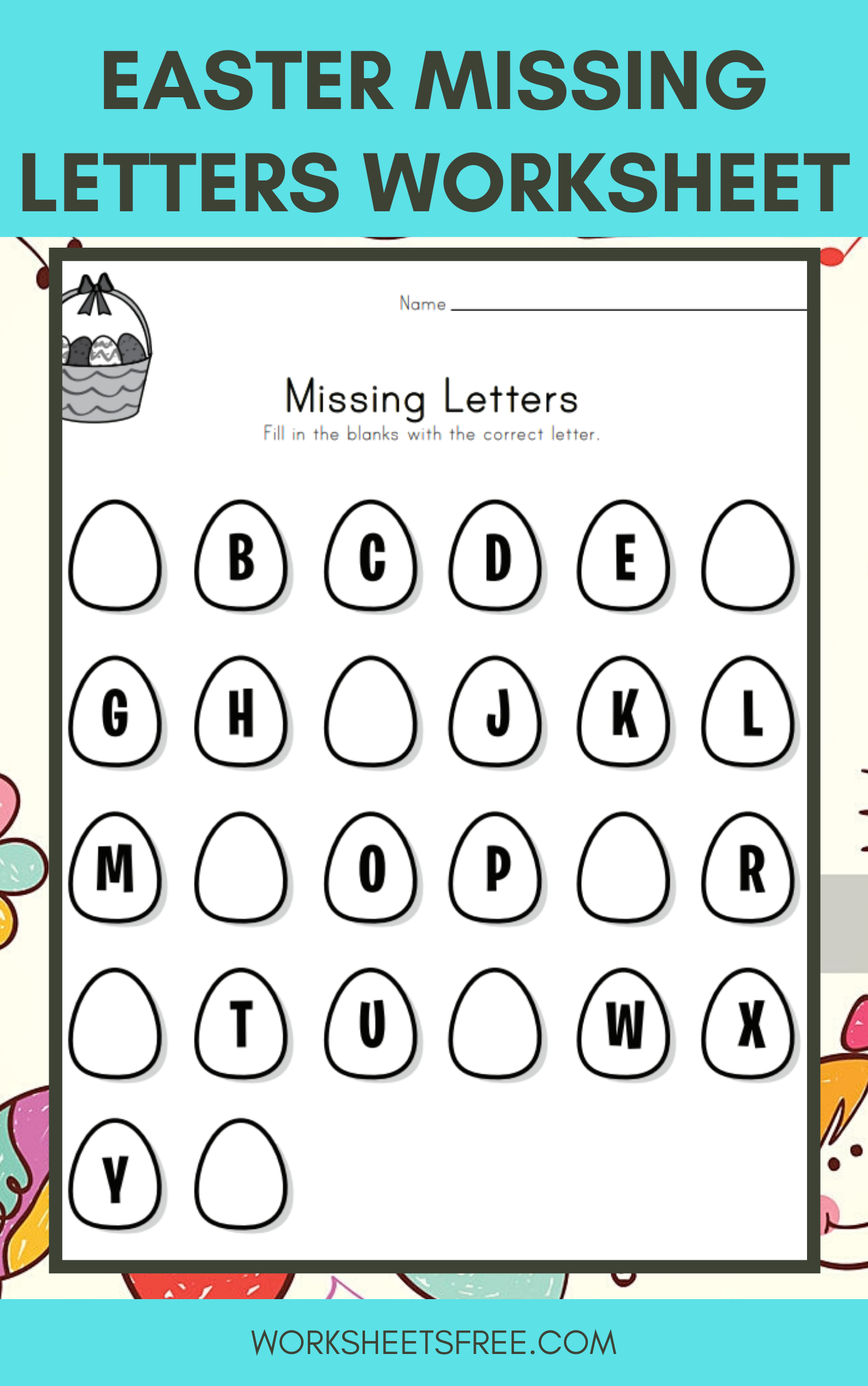 Printable Missing Letters Alphabet Worksheets Printable Alphabet Worksheets