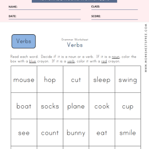 Top 10 1st Grade Nouns Kids Worksheet Activities : English Worksheets ...