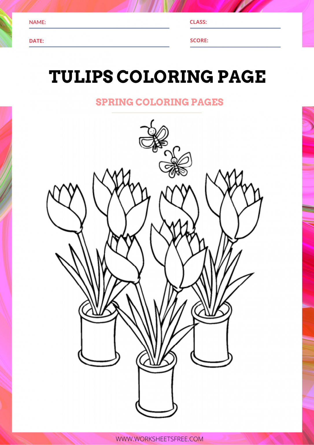 10+ Collection of Printable Spring Coloring Pages : Coloring Pages ...